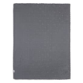 Wieg deken | Pointelle storm grey